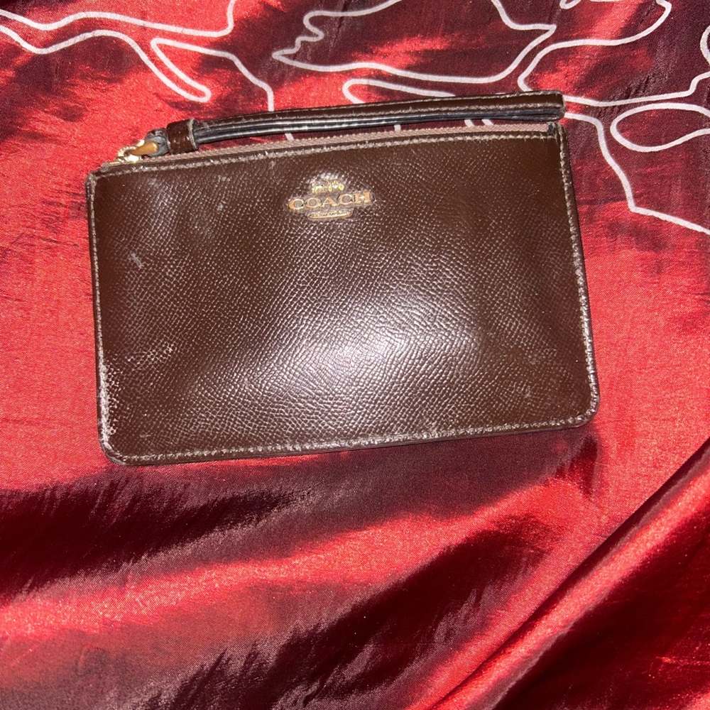 Coach Shimmering Brown Wristlet